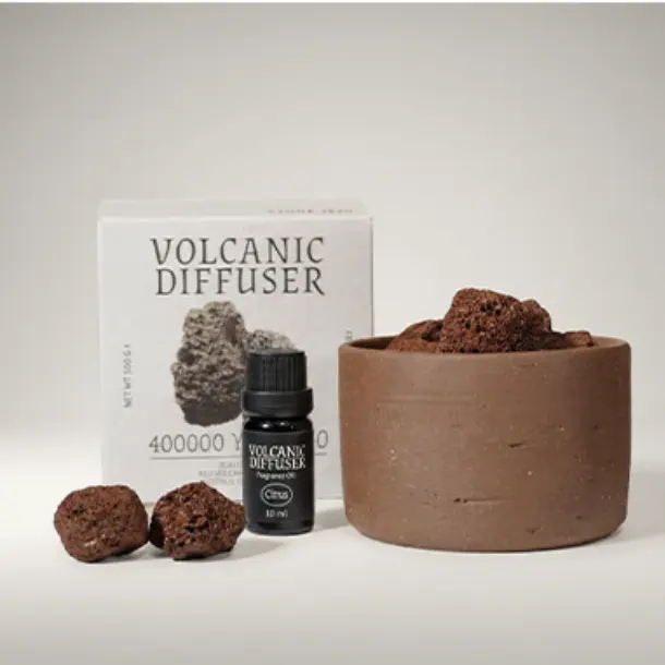スタジオで撮影したStoneJeju火山石ディフューザー500g